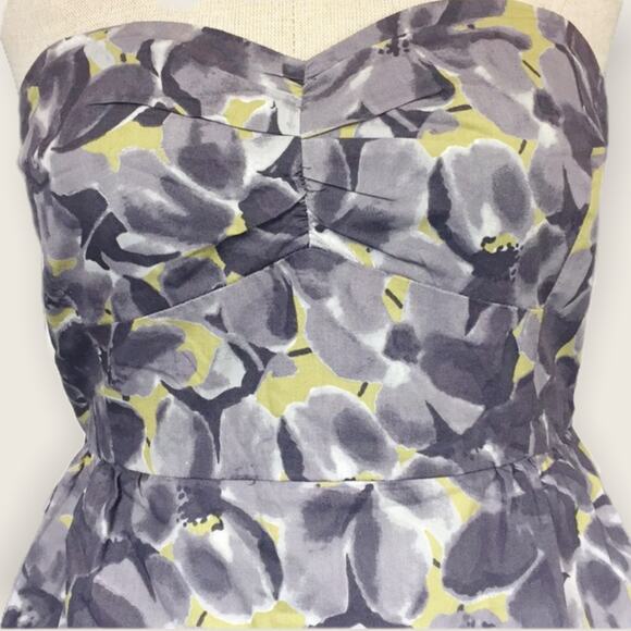 J. Crew strapless primrose floral dress Sz 6 - Picture 2 of 6